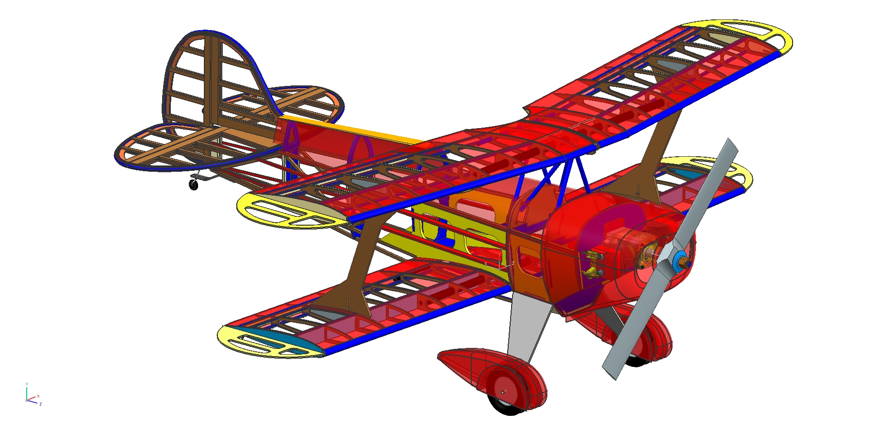 Pitts S1 1550mm Woodkit