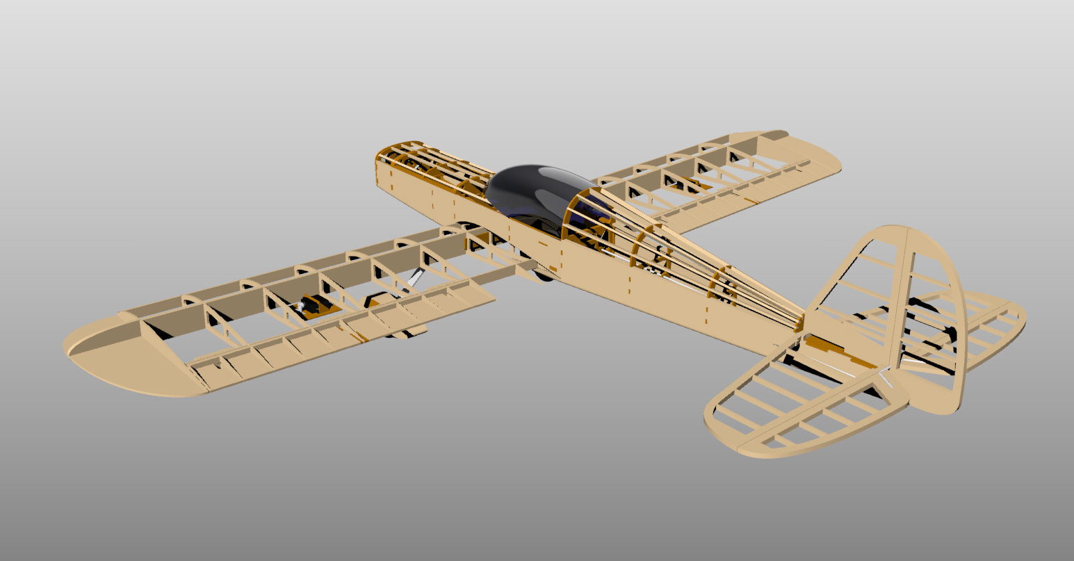 Pitts S1 1550mm Woodkit