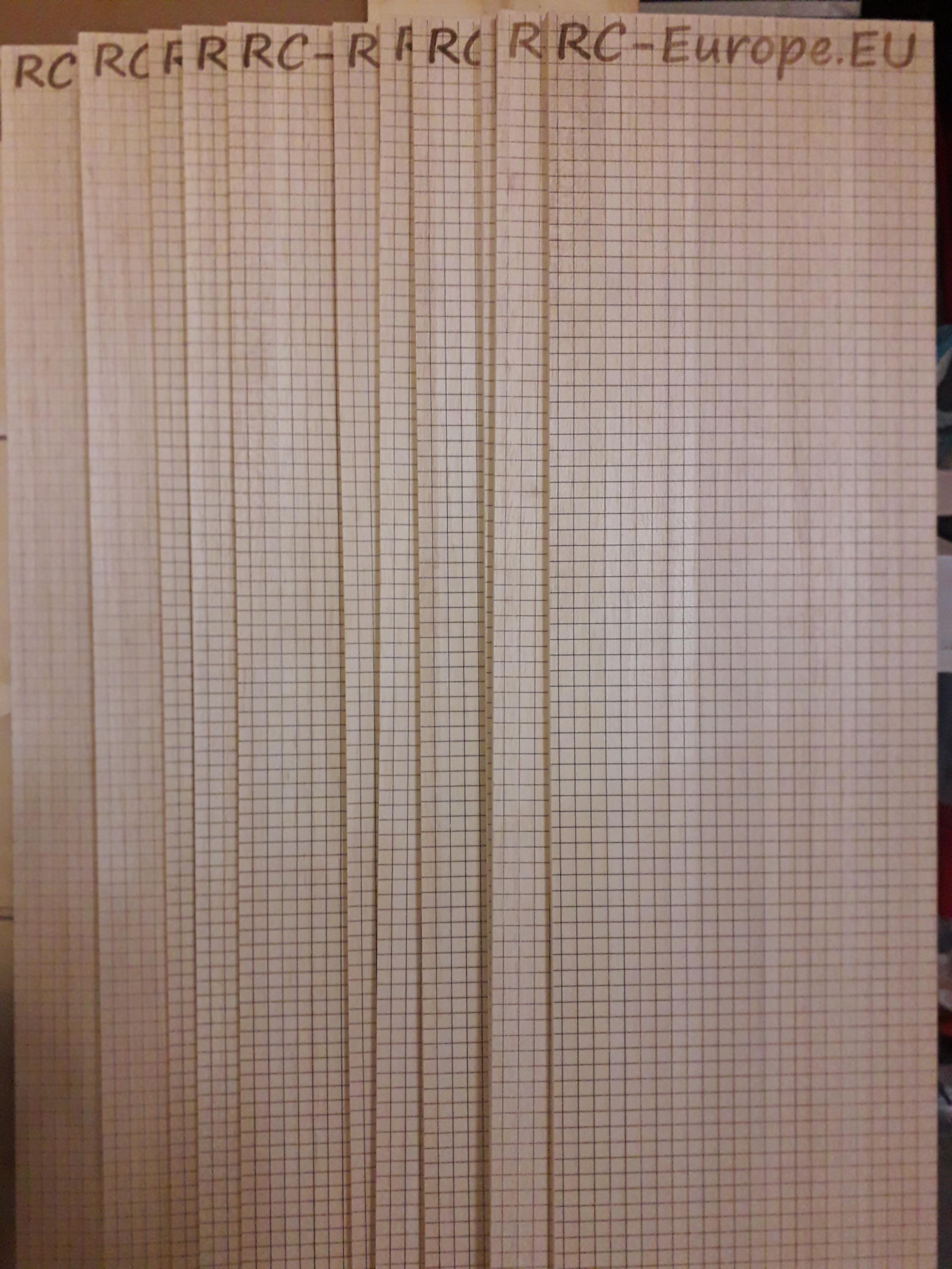 Building sheet, balsa 100x25cm