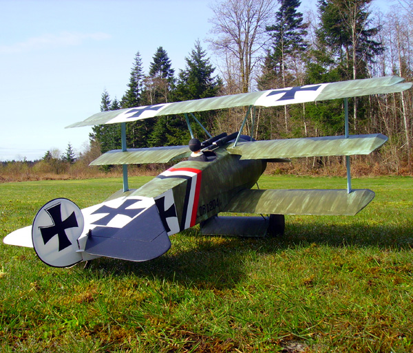 1' Brass Model Airplane Kit Item #B005 N Scale 1/160 AeroBase 'German Fokker Dr 
