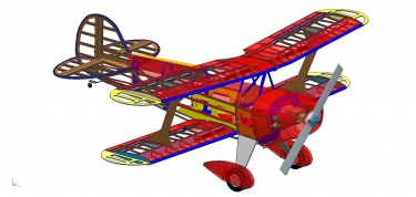 Pitts S1 1750mm Holzkit