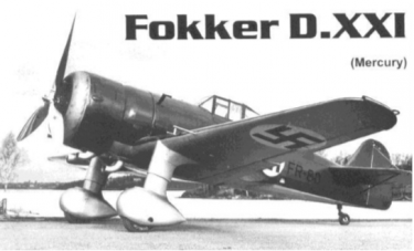 Fokker D XXI Mercury Powered 1/5th scale